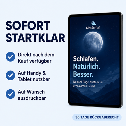 KlarSchlaf – Dein 21-Tage-Reset für echten Tiefschlaf